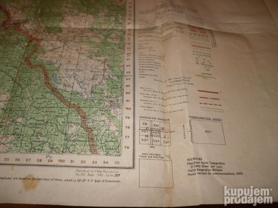 Topografska karta WW2