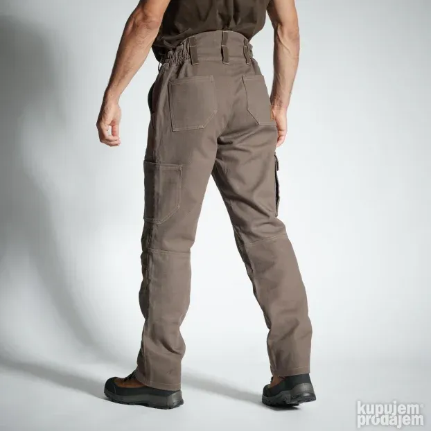 Lovacke pantalone 500 tople, otporne smeđe Solognac