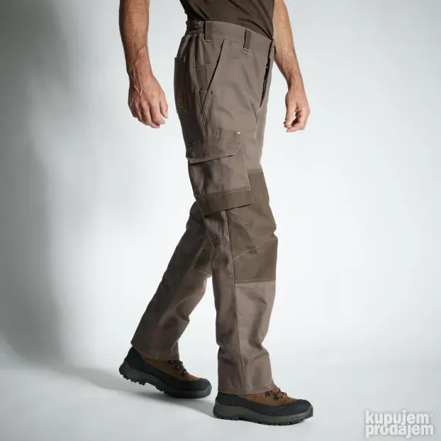 Lovacke pantalone 500 tople, otporne smeđe Solognac