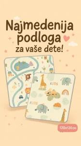 Najveći izbor dvostranih edukativnih podloga za bebe