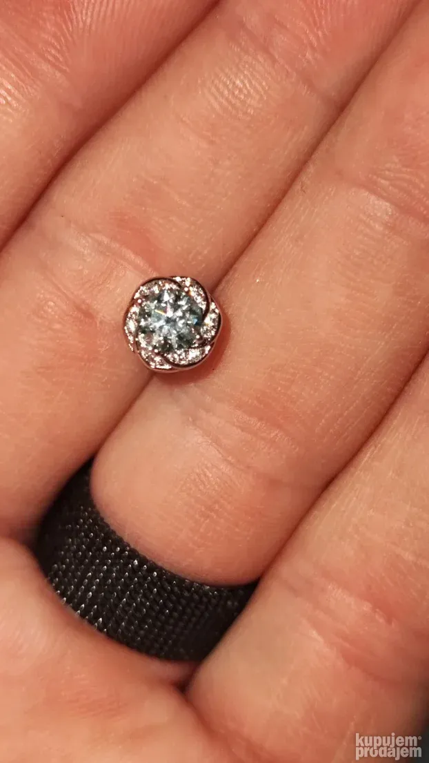 TOP 6 S925 mindjuse Mojsanit Dijamanti 0,5CT - 5mm X 2