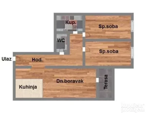 Odličan trosoban stan 63m2 na Adicama!