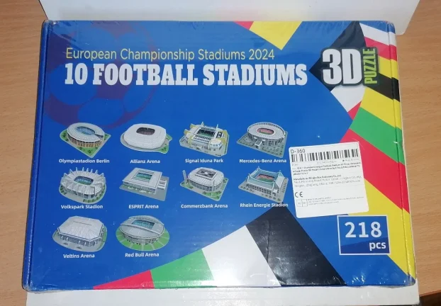 3D Puzzle 10x Stadiona, EURO 2024.