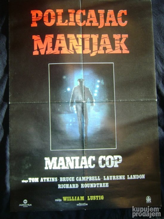 Filmski poster POLICAJAC MANIJAK Tom Atkins 1988