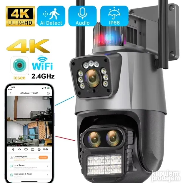 WiFi Kamere DUPLE Kamere 2 -3 sociva ICSEE NOVO VISE MODELA