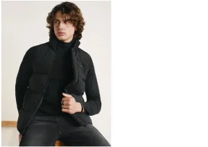 SHEIN Men Printed Zip Up Vest Coat