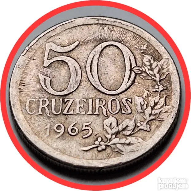 50 Cruzeiros 1965 Brazil