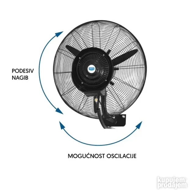 Zidni ventilator sa raspršivačem 9 l PROSTO MSF2608C
