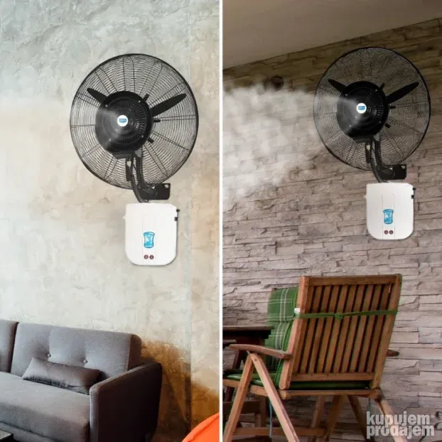 Zidni ventilator sa raspršivačem 9 l PROSTO MSF2608C