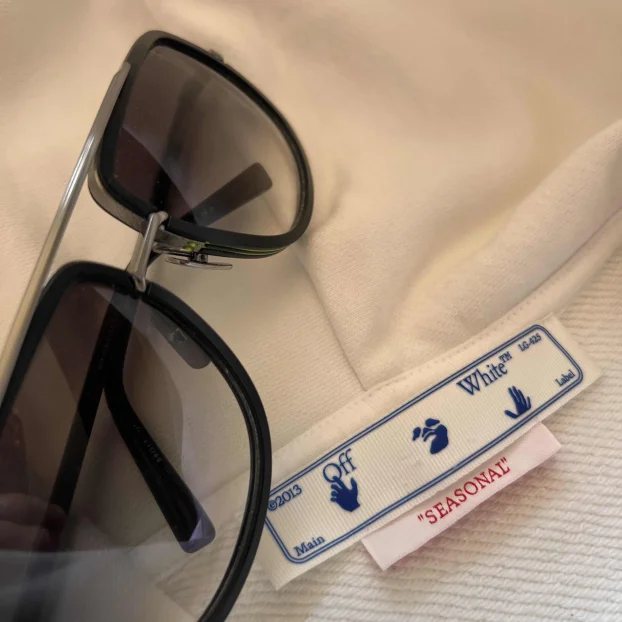 OFF WHITE ORIGINAL muski beli duks sa kapuljacom 2XL