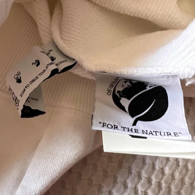 OFF WHITE ORIGINAL muski beli duks sa kapuljacom 2XL