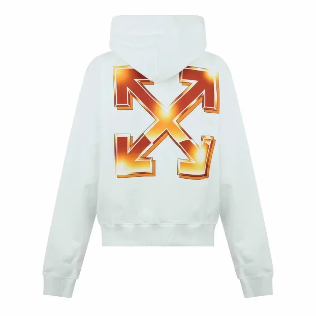 OFF WHITE ORIGINAL muski beli duks sa kapuljacom 2XL