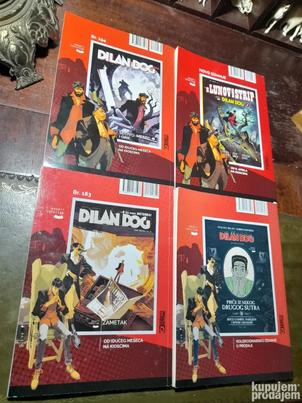 Dylan Dog lot 4 noviji 182,184,193,197 RAZMENA