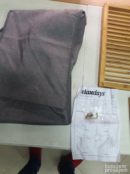 Korpa za Ves 35x40x60cm od Bambusa 43L - Relaxdays