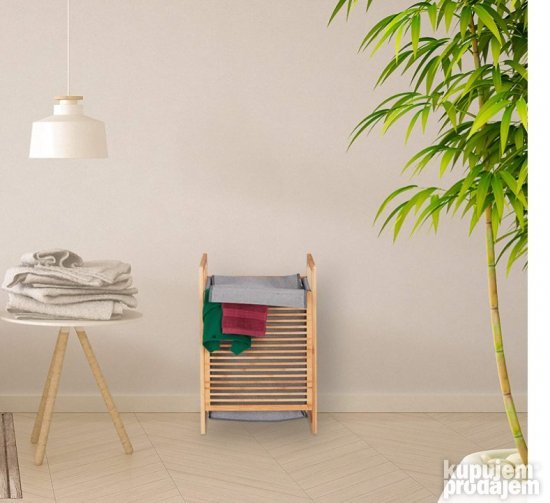 Korpa za Ves 35x40x60cm od Bambusa 43L - Relaxdays