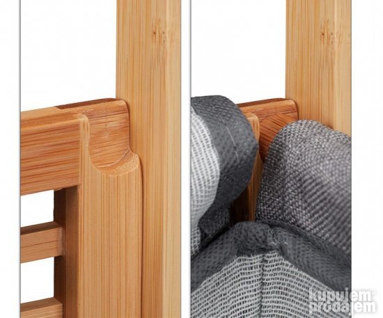Korpa za Ves 35x40x60cm od Bambusa 43L - Relaxdays
