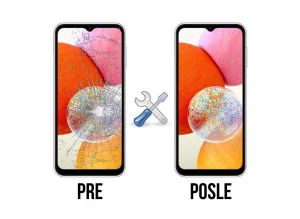 Samsung A14 5G REPARACIJA-Zamena polomljenog stakla ekrana