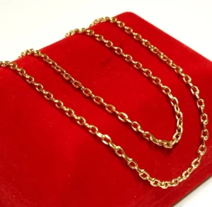 40. Zlato 14k-Prelepa ogrlica-anker rad 5,59 gr