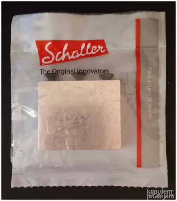 Schaller Original Block 42mm (Brass) Germany+3 Block Screws