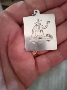 Srebran privezak rucni rad