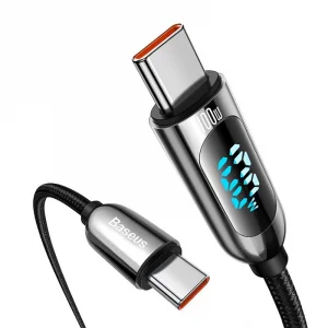 USB kabel Baseus Fast Charging Type-C na Type-C 100W crni 1m