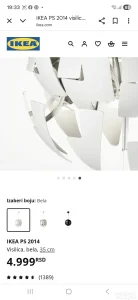 Luster - visilica ikea