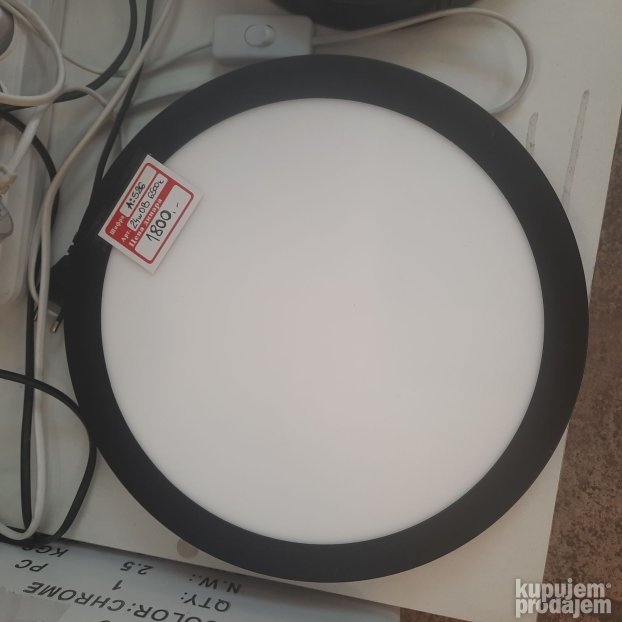 Led plafonjera panel sa crnim ramom