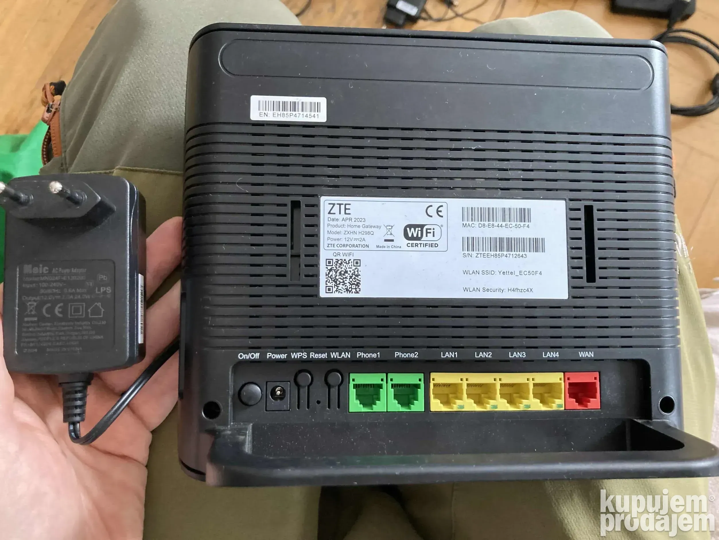 ZTE ZXHN H298Q WiFi 2.4/5G 11AC 2033Mbps Ruter 4g