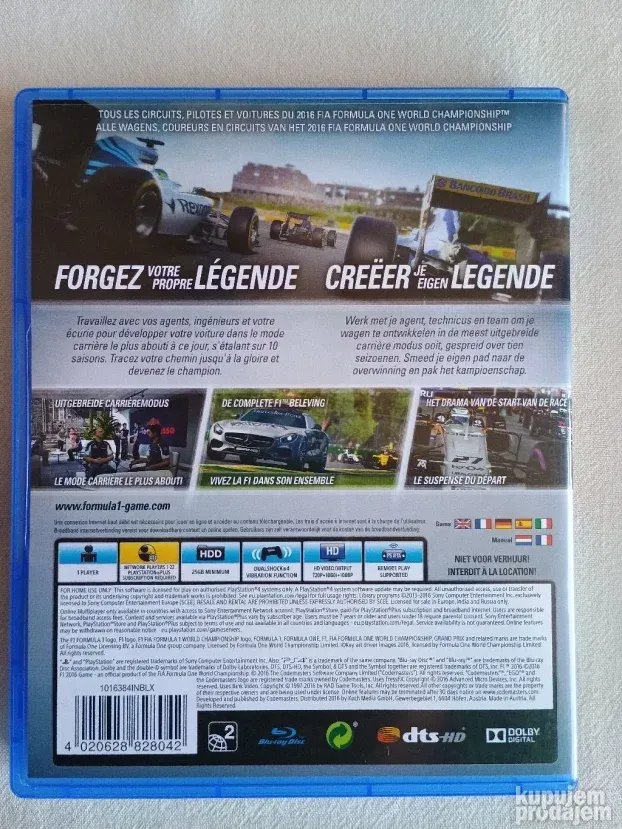 PS4 / PS5 - F1 2016 i F1 2019