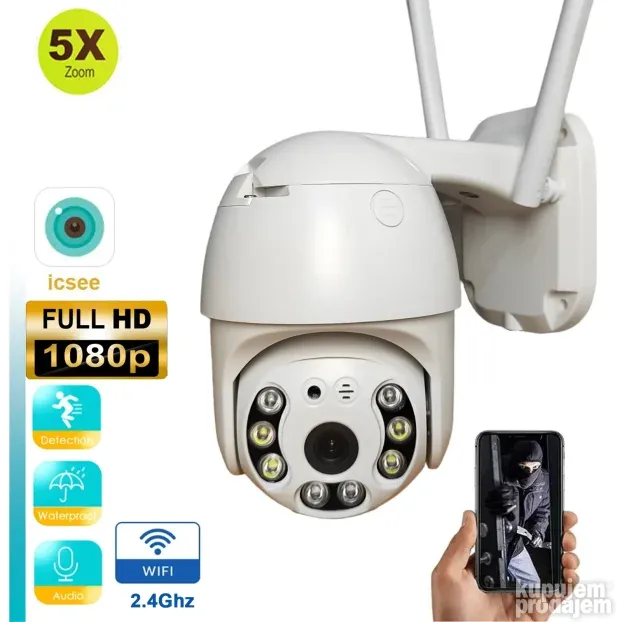 WiFi Video Nadzor ABQ-A6 Kamera za video nadzor ICSEE Novo