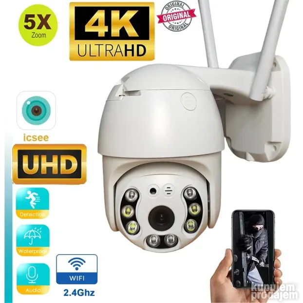 WiFi Video Nadzor ABQ-A6 Kamera za video nadzor ICSEE Novo