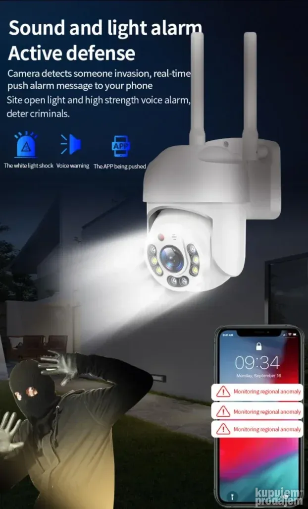 WiFi Video Nadzor ABQ-A6 Kamera za video nadzor ICSEE Novo
