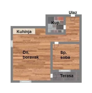 Odličan dvosoban stan na Telepu!43m2