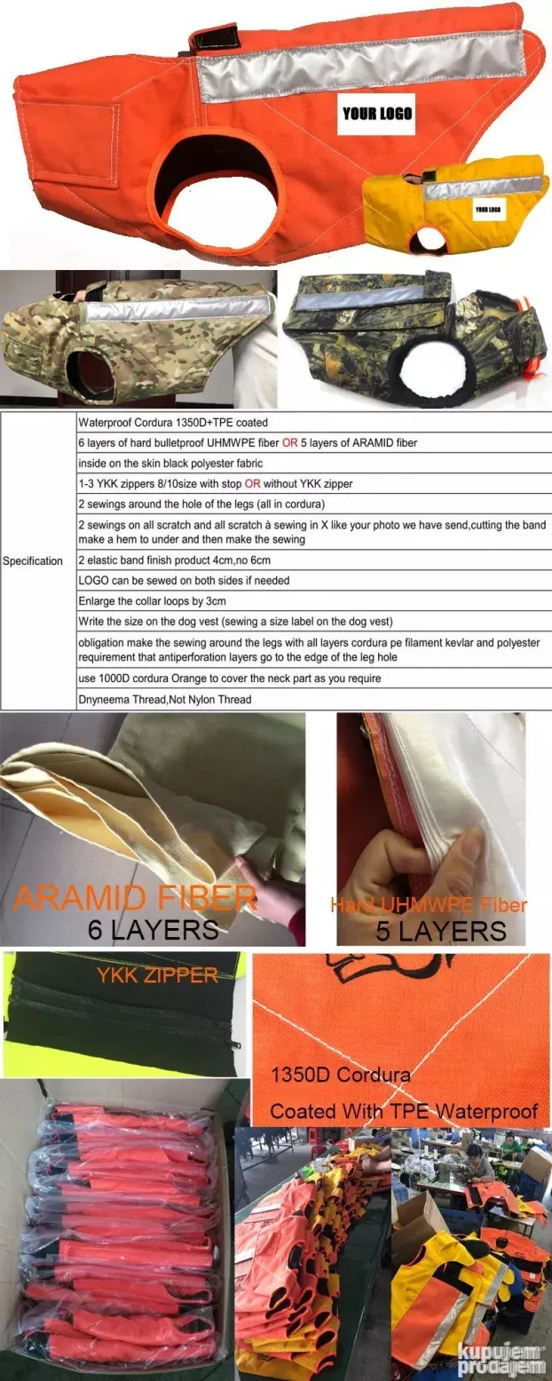 Zaštitni Prsluk za Pse pro Dogtrace Protector