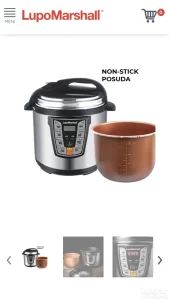 Neotvoren ekspres lonac Lupo Marshall sa nelepljivom posudom