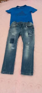 Zara lasteks pant. I adidas maica vel. 6/116. Cm.