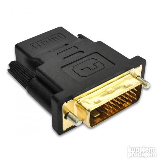 DVI na HDMI adapter (DVID 24+1pin muški na HDMI ženski) KupujemProdajem