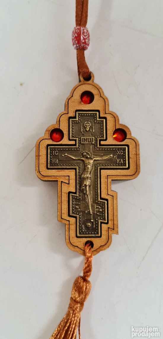 Prelep Jerusalimski pravoslavni krst za auto - model 1