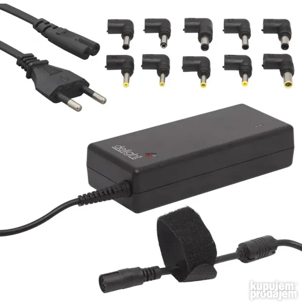 Delight Universal Notebook Charger Adapter With Power Cable