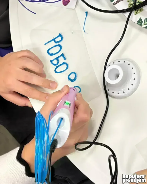 3D olovka + šabloni + boje KOMPLET, dostupno odmah! - 3D pen