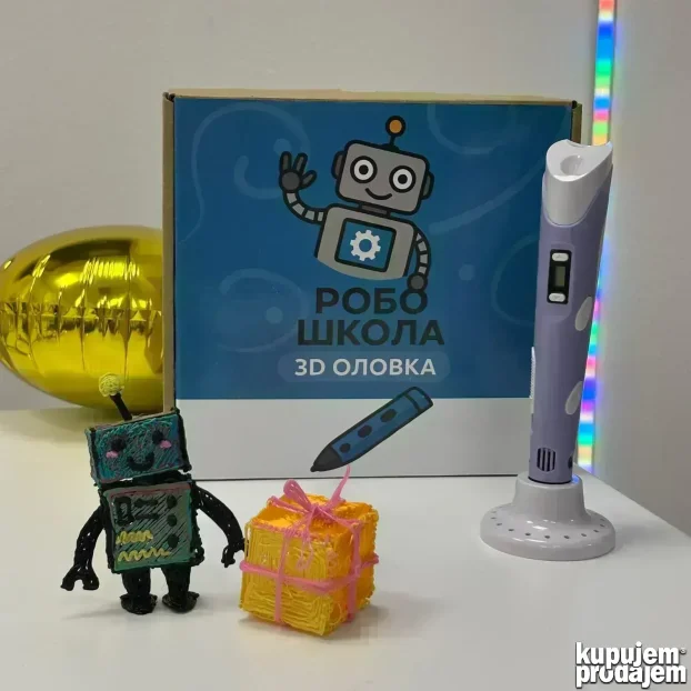 3D olovka + šabloni + boje KOMPLET, dostupno odmah! - 3D pen