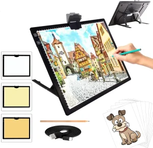 Tablet za crtanje sa postoljem i magnetnom štipaljkom