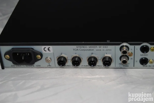 ＴＯＡ　STEREO MIXER M-243 Toa Electronics M-243 - Rack-Mountable 6-Channel Stereo M-243 L