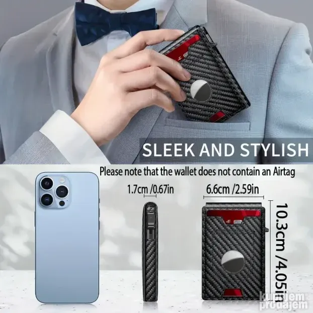 Novčanik i držač poslovnih kartica T NOVO