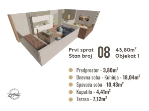 Vrnjačka Banja, 2.0, 43.8 m²