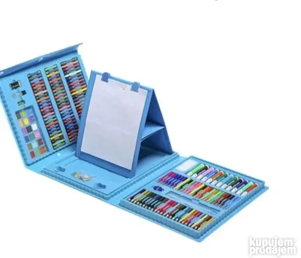 Set za crtanje Art set za Decu Kofer 208 boja Plavi KupujemProdajem