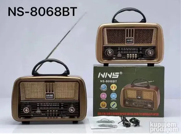 Radio Bluetoth retro dizajn NS-8068BT