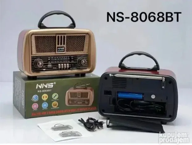 Radio Bluetoth retro dizajn NS-8068BT