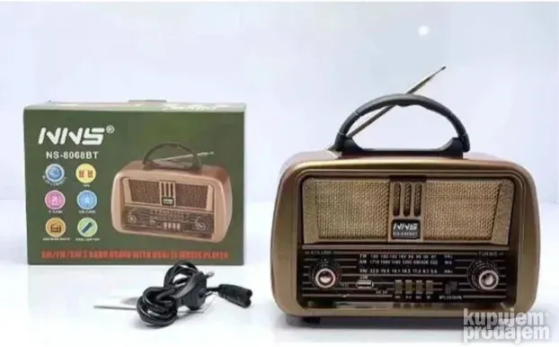 Radio Bluetoth retro dizajn NS-8068BT