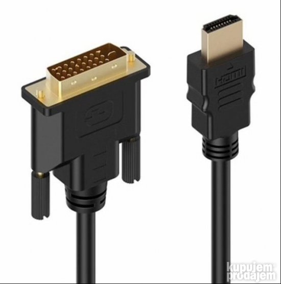 DVI kabl 1m 2m 3m 5m obostrani muški DVI-D 24+1 m/m dvid